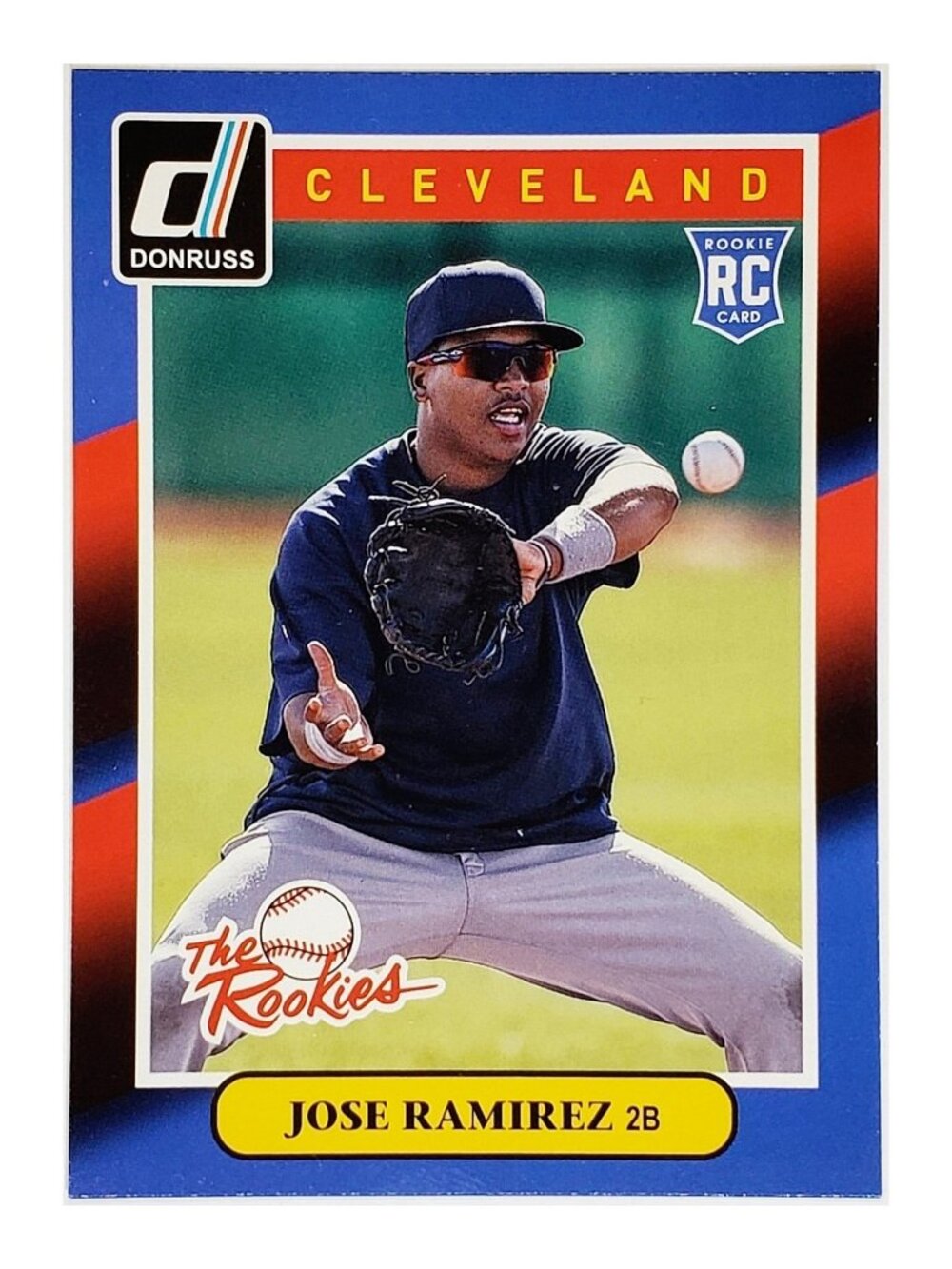 JOSE RAMIREZ ROOKIE 2014 DONRUSS "THE ROOKIES" #41, CLEVELAND